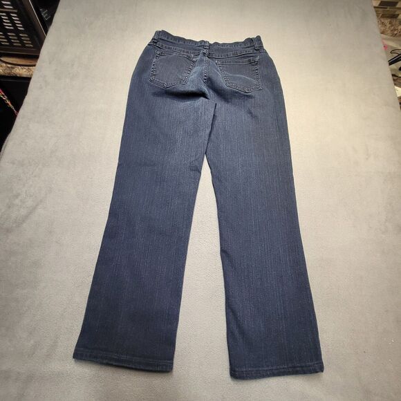 Riders By Lee Womens Size 10 Blue Straight Leg Stretch Distressed Denim - Picture 9 of 11